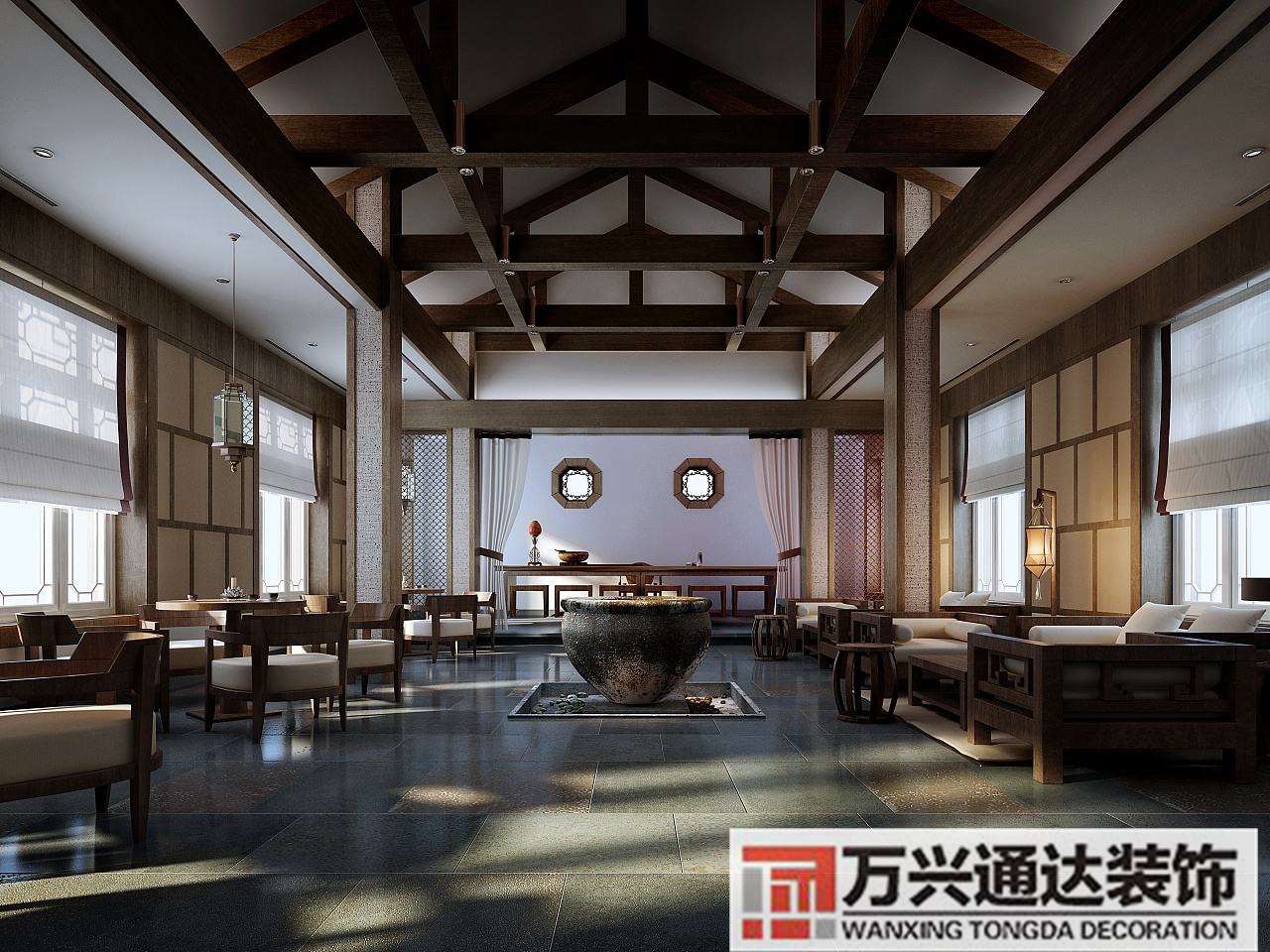 中式專賣(mài)店裝修中式店裝修效果圖
