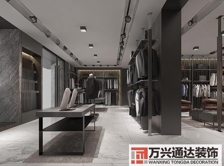 男裝專賣店裝修效果圖男裝服裝店裝修風格圖片