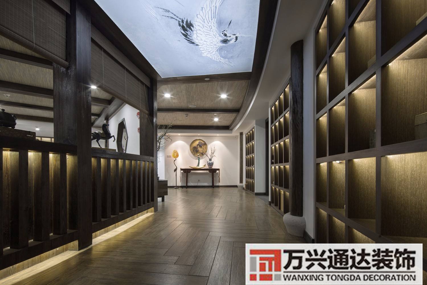 中式培訓(xùn)機構(gòu)裝修中式培訓(xùn)班裝修效果圖